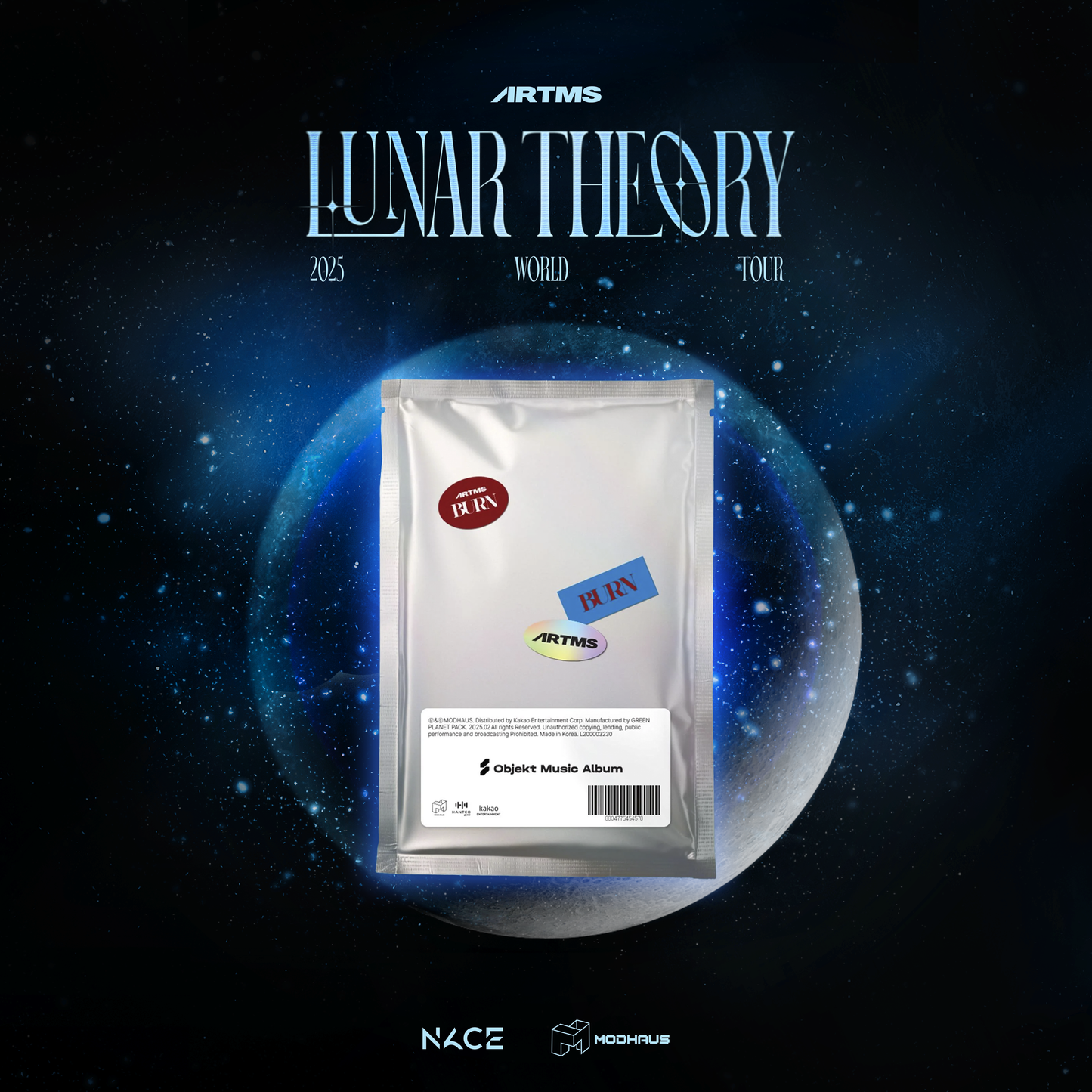 ARTMS <Lunar Theory Tour> Official M.D. — BURN Objekt Music Album