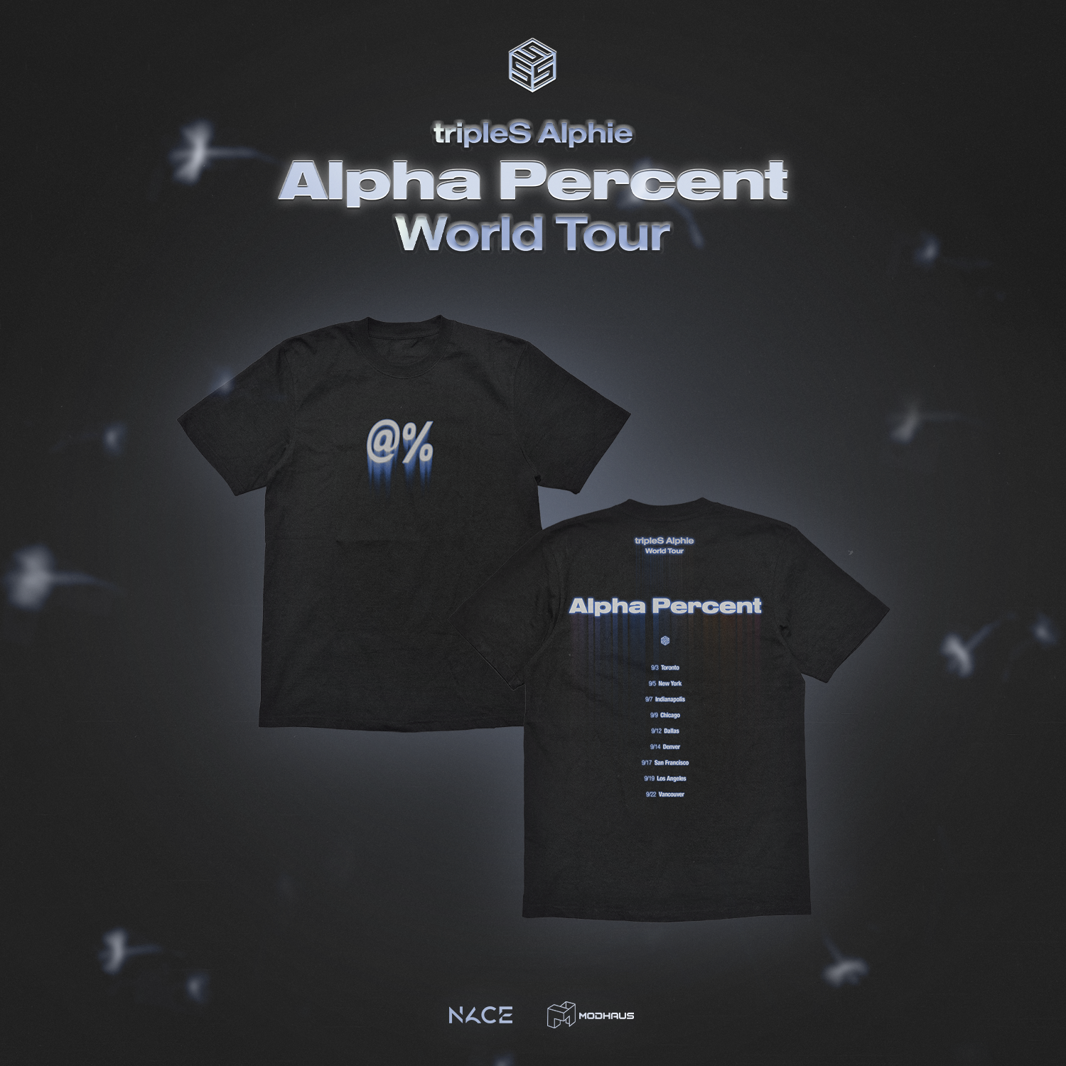 tripleS Official M.D. — T-Shirt (Black) – NACE Xperience