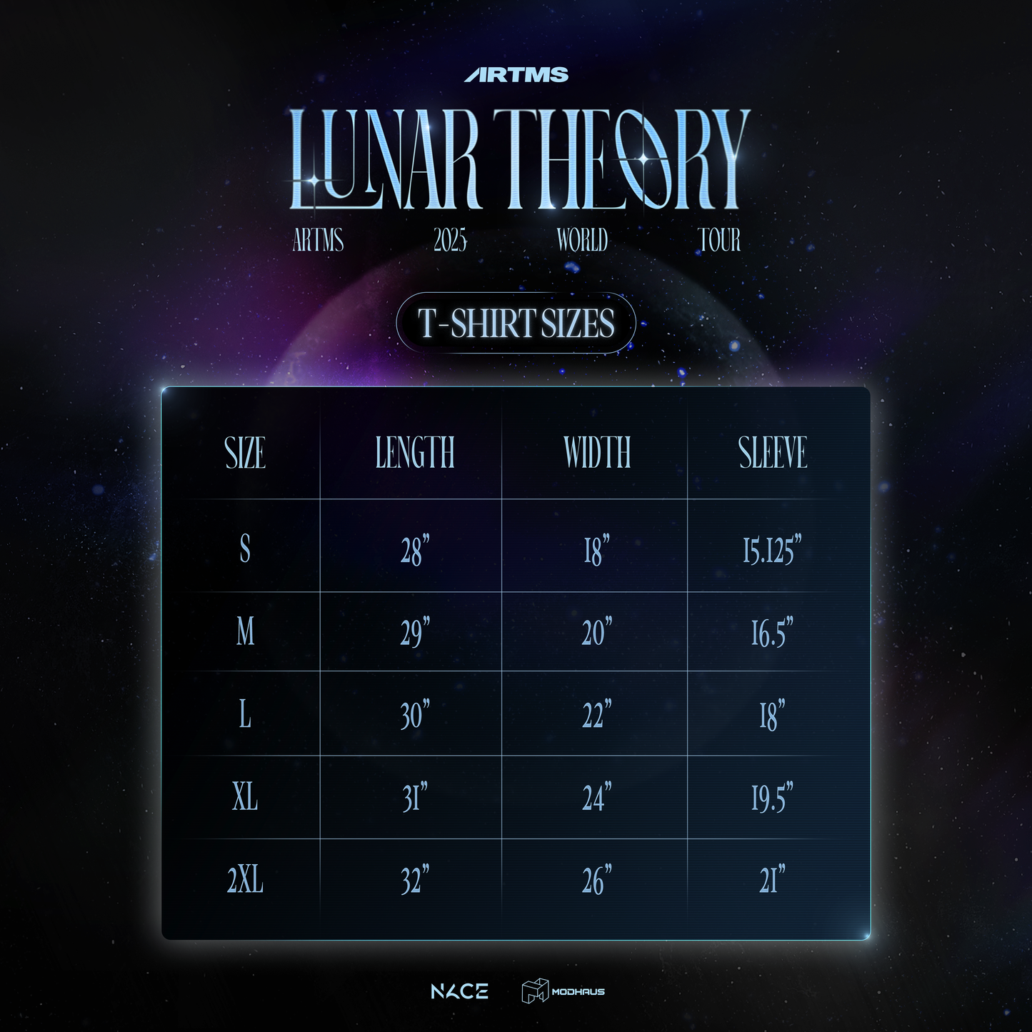 ARTMS <Lunar Theory Tour> Official M.D. — T-Shirts (Lunar Theory)