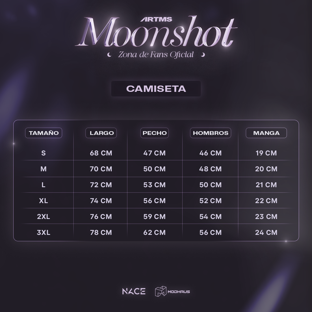 [MX ENVÍO] ARTMS "MOONSHOT" Official M.D. — Camiseta (Birth)