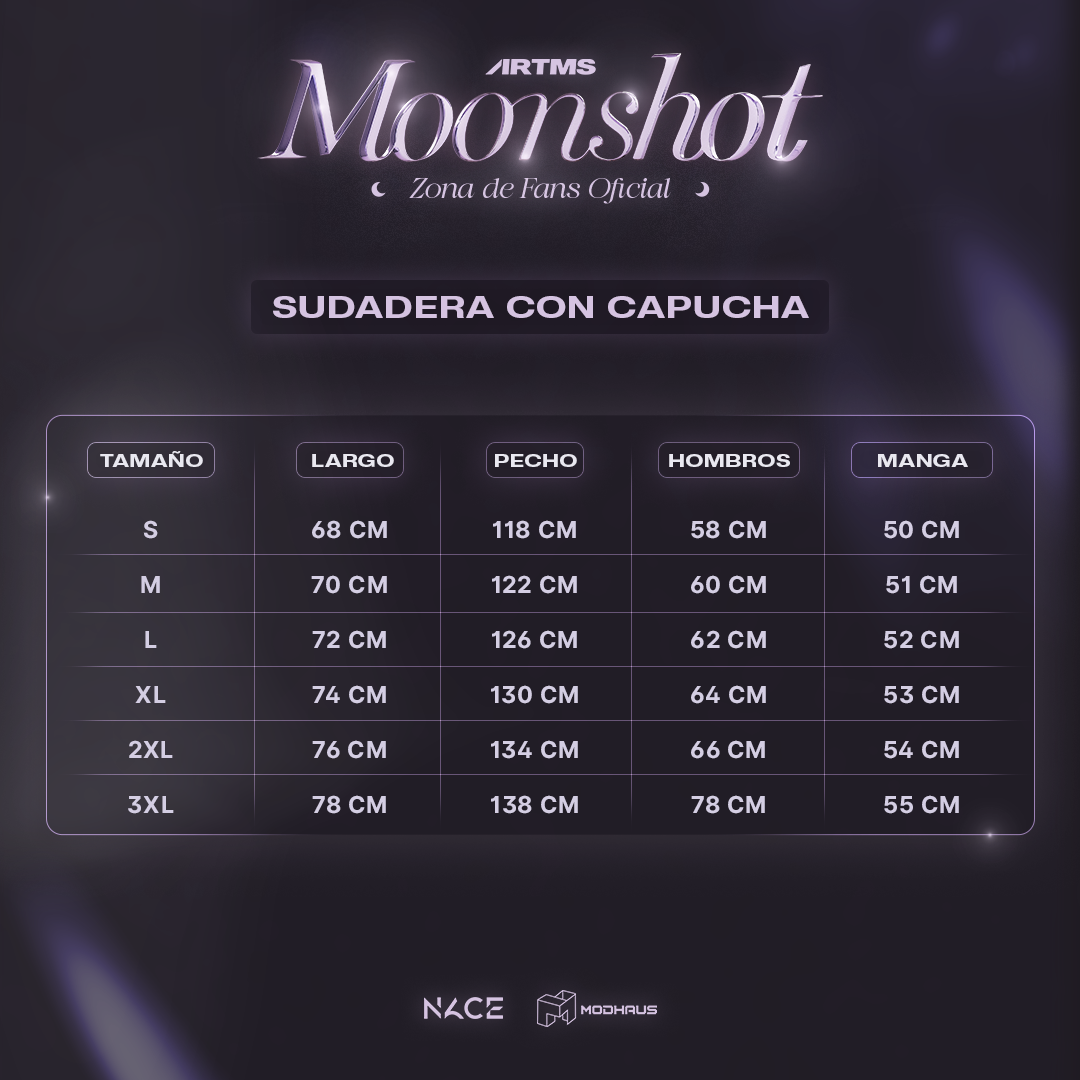 [MX ENVÍO] ARTMS "MOONSHOT" Official M.D. — Sudadera con Capucha