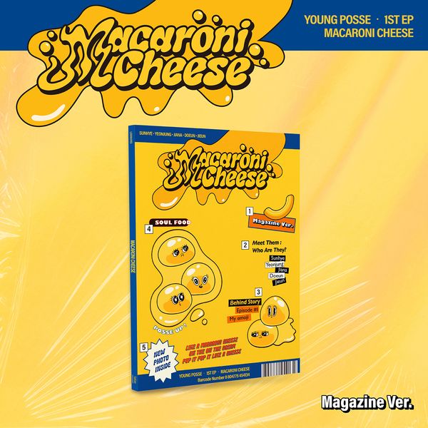 YOUNG POSSE - 1st EP Album [MACARONI CHEESE] (Magazine Ver.)