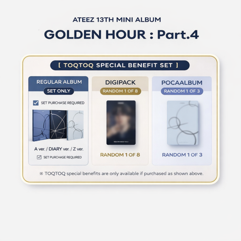 ATEEZ - 13th Mini Album [GOLDEN HOUR : Part.4]