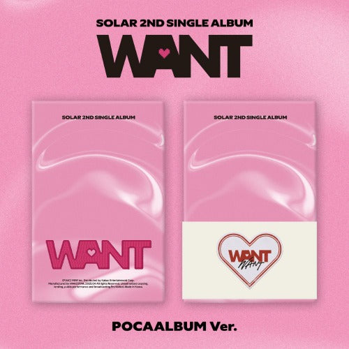 Solar - 2nd Single Album [WANT] (POCA ALBUM Ver.)