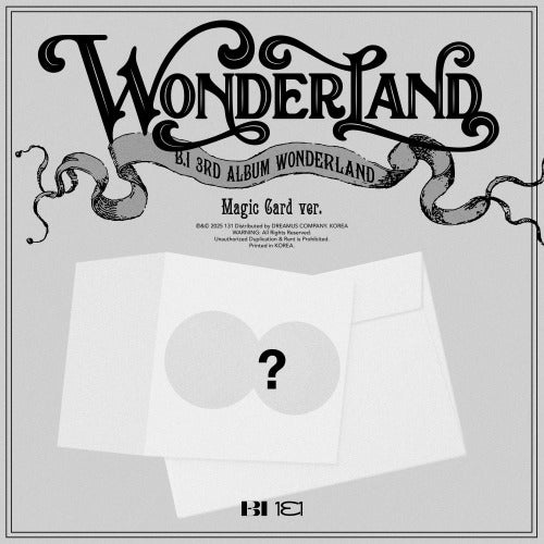 B.I - 3rd Full Album [WONDERLAND] (Magic card Ver.)