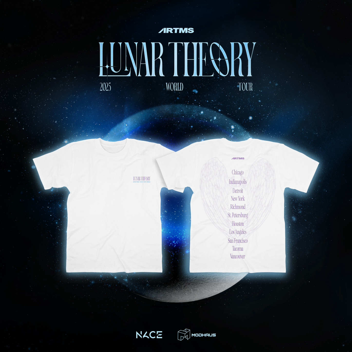[PRE-ORDER] ARTMS <Lunar Theory Tour> Official M.D. — T-Shirts (Lunar Theory)