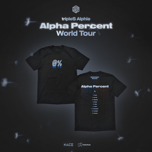 tripleS <Alpha Percent> Official M.D. — T-Shirt (Black)
