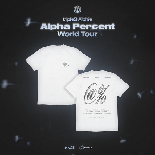 tripleS <Alpha Percent> Official M.D. — T-Shirt (White)