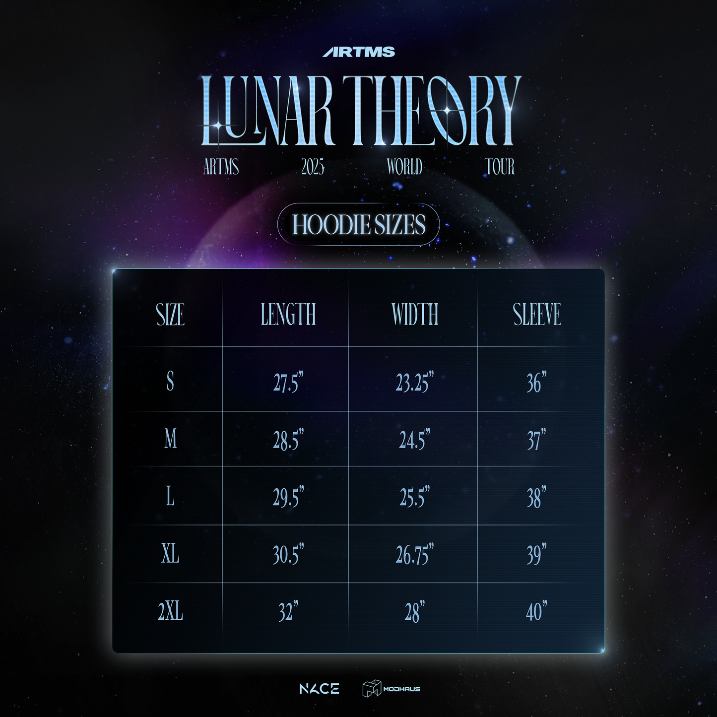 [PRE-ORDER] ARTMS <Lunar Theory Tour> Official M.D. — Hoodie