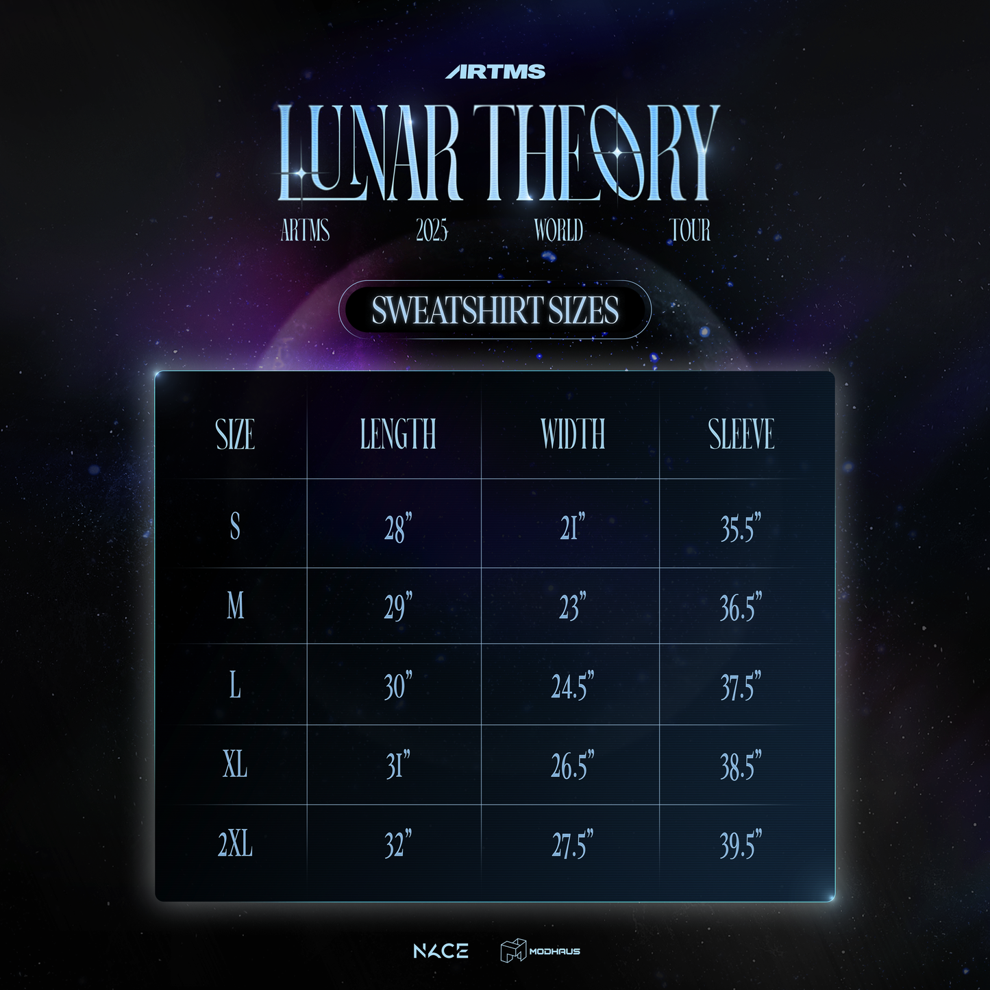 [PRE-ORDER] ARTMS <Lunar Theory Tour> Official M.D. — Sweatshirt