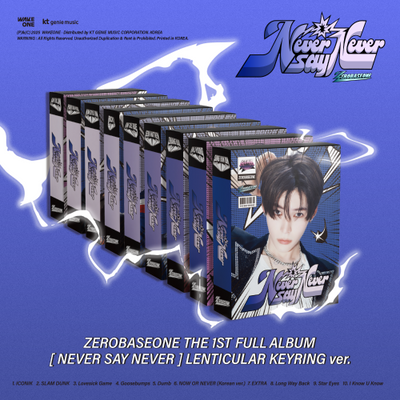 ZEROBASEONE - 1st Full Album [NEVER SAY NEVER] (LENTICULAR KEYRING Ver.)