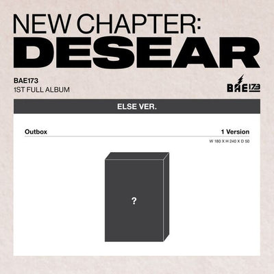 BAE173 - 1st Full Album [NEW CHAPTER : DESEAR] (ELSE Ver.)