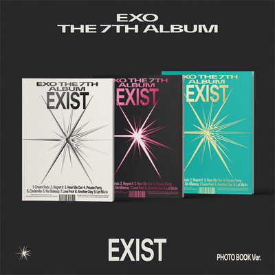 EXO - 7th Full Album [EXIST] (RANDOM | Photo Book Ver. - E / X / O Ver.)