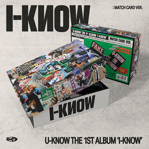 U-KNOW - 1st Full Album [I -KNOW] (Match Card Ver. - SMART ALBUM)