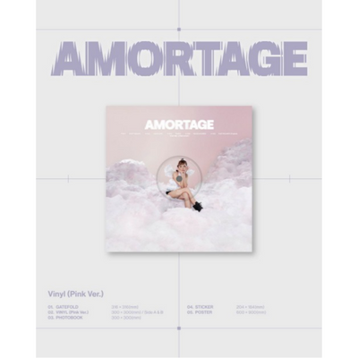 JISOO - Mini Album [AMORTAGE] (Vinyl Ver. - Pink Ver.)