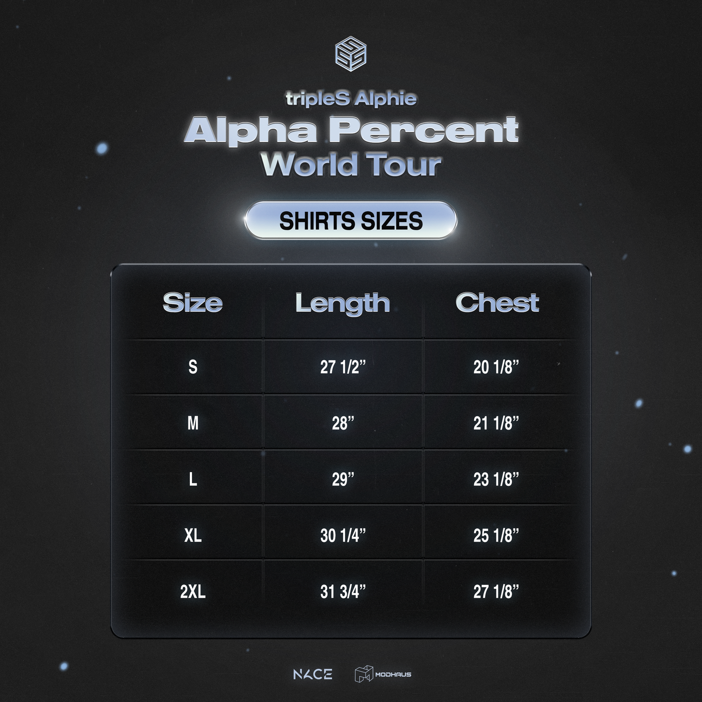 tripleS <Alpha Percent> Official M.D. — T-Shirt (White)
